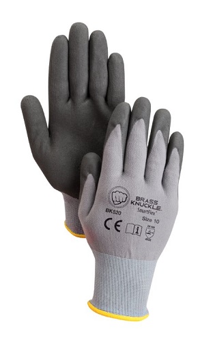 GLOVE 15 GRAY NYLON SPAN;BLACK FOAM NITRILE PALM - General Purpose